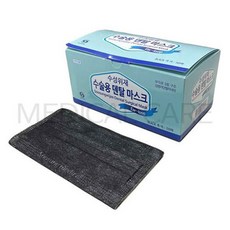 수성위재 덴탈마스크검정 (고무/수술용) 50EA, 1개