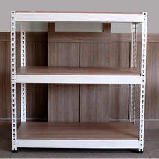 국산 무볼트 조립식앵글 3단120X40X120 수납선반, 1세트, 아이보리_3단1200X400X1200