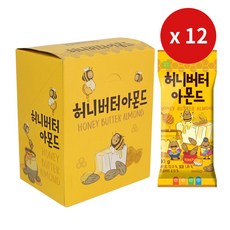나라통상 나라 허니버터아몬드 선물박스 (30g x 12개), 12개, 30g