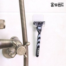 홈프랜드 접착식 위생적인 벽걸이 면도기 걸이, 1개, 1개입