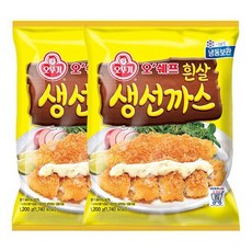 [오뚜기] 오쉐프 흰살 생선까스 1200g x 2, 없음, 상세설명 참조
