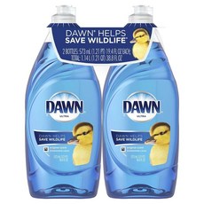 다운 울트라 주방세제 오리지널향 19.4oz(573ml) 2팩 Dawn Ultra Dishwashing Liquid Original 19oz 2 Count, 573ml, 1세트