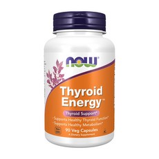 면역력강화 기타영양제 Now Foods 나우 푸드 타이로이드 에너지 90 베지캡슐 Thyroid Energy Veg Capsules 갑상선 건강, 1개