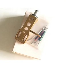 핀 마그네틱 Combom 바늘 비닐 있는 턴테이블 스타일러스 LP 카트리지 4 접점 헤드쉘이 축음기, gold