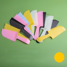 일회용 케이크 나이프 생일 커터 플라스틱 문 포크 홀더 독립 톱니 모양 블랙, 10 100 large knives in bulk ra, 1개