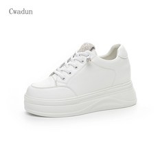 Cwadun 가을 패션 플랫폼 작은 흰색 신발 여성 NMO3709
