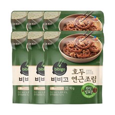 CJ 비비고 호두연근조림, 6개, 90g