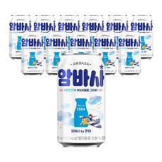 암바사 우유맛 탄산 음료, 12개, 345ml