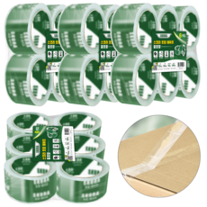 고투명 박스 포장 테이프 48mm x 50M, 24개입, 53mic