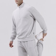 (백화점 상품) 안다르 남성 텍스처드 스웻 맨즈 하프 집업 MMFHZ-21 3846067, 2XL, 블랙(BLK)