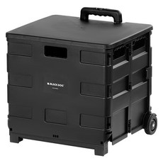 BLACKDOG 트롤리 접이식 캠핑웨건 수납 카트 50L CBD2450XB013, 1개, 나이트 블랙
