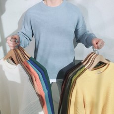 15Color 남자 베이직 오버핏 하찌 니트