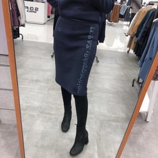 비키 옆지퍼 레터링 치마 레깅스_TYPAY1241