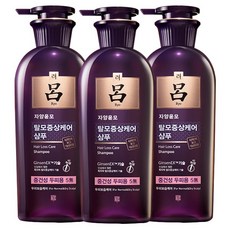 려 자양윤모 탈모증상 샴푸 중건성용 한방샴푸, 400ml, 3개