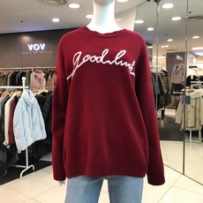 보브 레터링 포인트 니트 7159450102 뉴코아일산