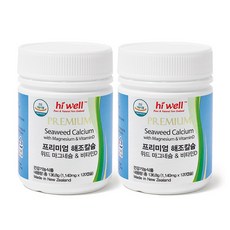 하이웰 해조 칼슘 120캡슐 2통 4개월분, 136.8g, 2개