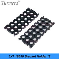 배터리보관 Turmera 12V 7Ah ~ 20Ah 배터리 보관함 3X7 18650 홀더 3S 40A BMS 오토바이 용 용접 니켈 포함 납산 사용, 01 3X7 18650 Bracket x2
