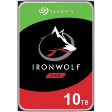 Seagate IronWolf 4TB NAS 내장 하드 드라이브 CMR 3.5인치 SATA 6Gbs 5400RPM 64MB 캐시ST4000VNZ06006, HDD, 10TB - ironwolf4tb