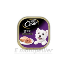  시저 반려견 주식캔 연어와 감자, 양, 100g, 24개 