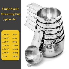 측정 컵 스푼 레벨러 건조 액체 성분 요리 베이킹에 적합, 2. 7 Cups, 1개