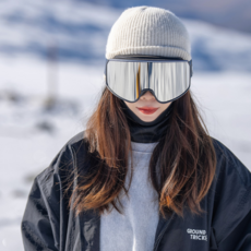 이이엘 스키 고글 보드 스노우보드 안경 착용 스노우 스키장, 블랙