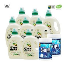 [세제혁명] 지엘플러스 1300ml X 8통+표백제 1kg 2통