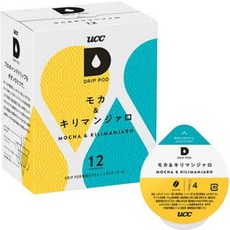 UCC DRIP POD(드립 포드) 모카 & 킬리만자로 12잔×12상자 (6상자입×2 정리 사), 12개