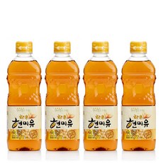 국산 100% NON GMO 라온현미유 500ml (4병묶음), 4개