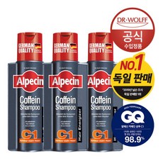 알페신 카페인 샴푸 C1, 250ml, 3개