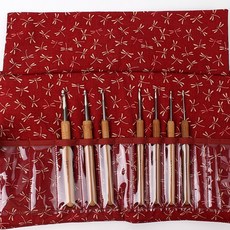 킨키아미바리 코바늘 세트 (알루미늄) (SEEKNIT Koshitsu Crochet Hook with Aluminium Tips 13cm 7 Sizes) 뜨개바늘