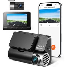 70mai True 4K Dash Cam A800S with 소니 IMX415 전면 후면 무료 128GB SD 카드 내장 GPS Super Night Vision 3 IPS LC, front and rear