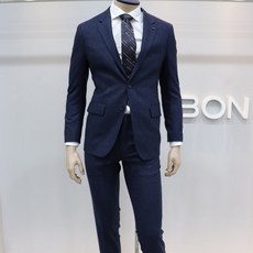 본 본 당일배송 상품 블루 겨울 글렌 체크 럭셔리 정장 BN8WJA056