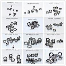 소형 베어링 크롬 스틸 고무 밀폐 고속 기계 장비 부품 다양한 63 148RS 10, MR137RS 7x13x4mm, 9. MR137RS 7x13x4mm, 1개