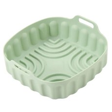 사각형 실리콘 에어 프라이어 라이너 다색 식품 등급 냄비 베이킹, 1.green-Large, 1개