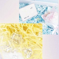 나나로샵 종이 스타핑 포장완충재, 연노랑 50g