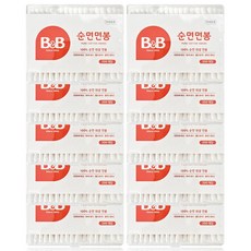비앤비 비앤비 순면면봉 유아용, 10개, 200개입
