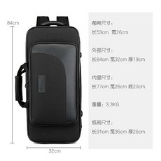 색소폰 가방 악기 케이스 하드 캐리어 어깨 관악기, 1개, 저음기타 가방+천