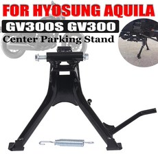 HYOSUNG Aquila GV300 GV300S GV 300 S 오토바이 중앙 킥스탠드 브래킷 중앙 주차 스탠드 중앙 목발 홀더 지원, 1.black, 1.Black