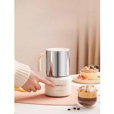 우유 스팀기 거품기 커피 라떼 카푸치노 밀크 메이커 스티머, S3103 화이트