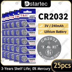 새로운 5-25PCS 3V CR2032 리튬 버튼 배터리 BR2032 ECR2032 LM2032 5004LC 장난감 시계 리모컨 용 동전 셀 시계 배터리, 04 20PCS