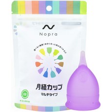 Nopra Cup 노플라 컵 월경 컵 멀티 타입 경혈 컵 생리 컵 menstrual cup (N13 퍼플 L 사이즈 (x 1)) Nopra Cup ノプラカップ 月経カップ マルチタ, 1개, 1개입