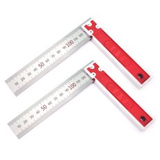 마야 직각자 철자 스틸자 눈금자 마킹 스퀘어, 2개, 150mm QC