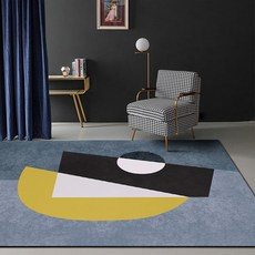 북유럽풍 디자인 모던 심플 원룸 러그 매트 카페트, JC-09_100 × 200CM
