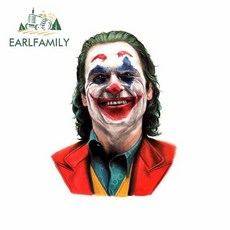 EARLFAMILY 13cm x 9.9cm 긍정적 인 미소 조커 애니메이션 자동차 스티커 비닐 JDM 범퍼 트럭 그래픽 앞 유, 01 Style A