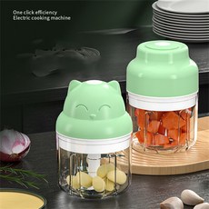 키친아트 전동식 멀티 마늘다지기, 고양이 스타일링 250ml, 1개