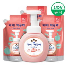 라이온 아이깨끗해 용기 250ml 3개+리필 200ml 3개, 상세 설명 참조, 제품선택:1.레몬 250ml 3개+200ml 3개, 1개
