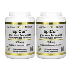 캘리포니아 골드 에피코르 에피코 건조 효모 발효 CGN CG땡 500mg 30정 EpiCor 2통
