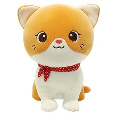 귀여운 선물용 목돌이 고양이 인형, Y옐로우고양이28cm