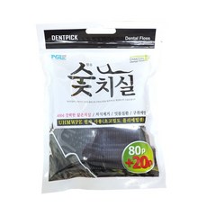 덴트픽 숯치실100p/대나무 일회용치실