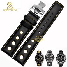 Tissot 시계 밴드 손목 시계 벨트 망 가죽 팔찌 20mm 스포츠 손목 시계 밴드에 대한 정품 가죽 시계 스트랩